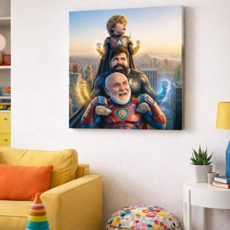 Tableau personnalisable au style super-héros
