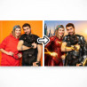 Tableau portrait personnalisé au style super-héros