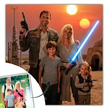 Portrait personnalisé photo Guerrier de l’espace