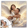 Tableau personnalisé amour couple Cupidon