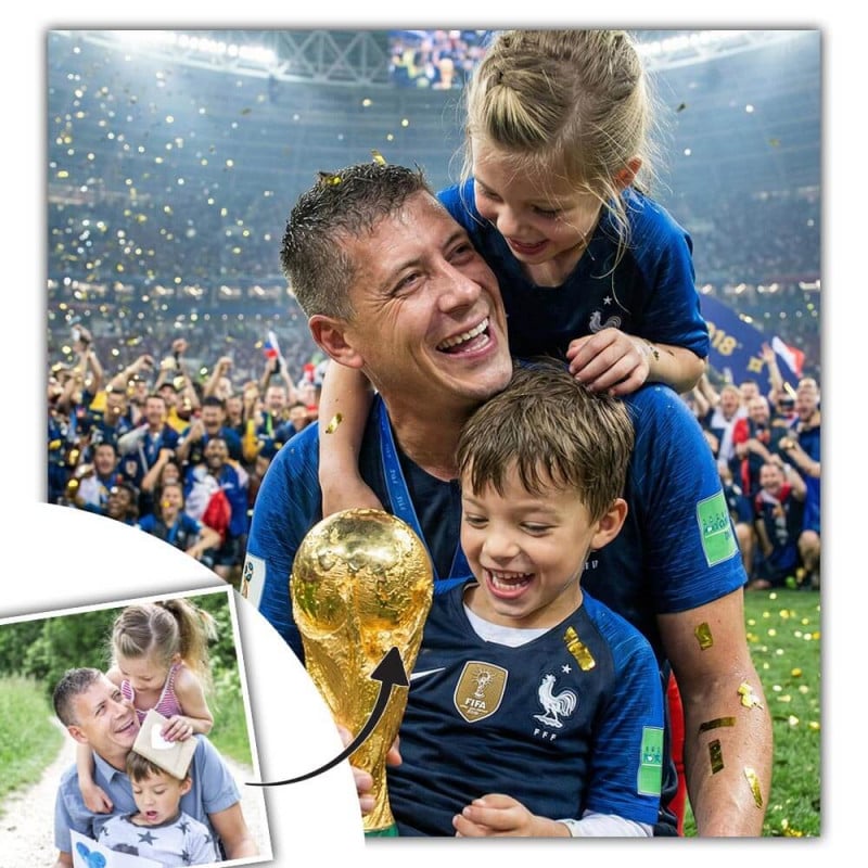 Tableau personnalisé football célébration
