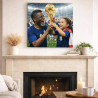Tableau personnalisé football champion du monde