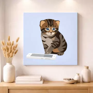 Tableau photo personnalisé flat design | Illustration graphique moderne