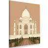 Tableau photo personnalisé flat design style moderne graphique