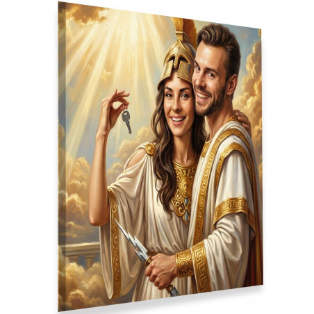 Tableau personnalisé photo dieu grec