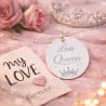 Collier argent collection mots d’amour ambiance
