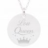 Collier argent collection mots d’amour personnalisé