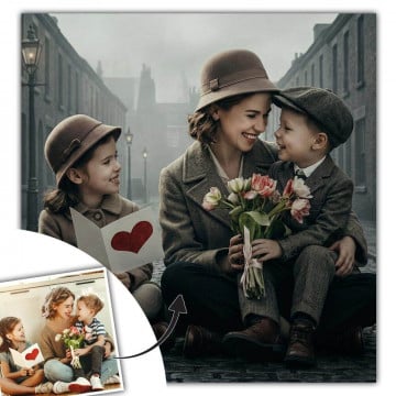 Tableau personnalisé retro style années 20