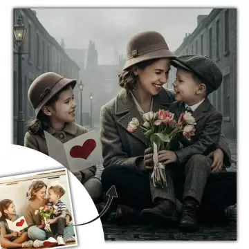 Tableau personnalisé retro style années 20