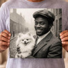 Tableau photo unique retro style années 20