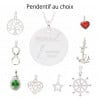 Personnalisé votre collier pendentif aux choix