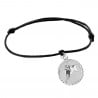 Bracelet  signe astro argent gravé