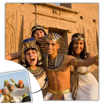Tableau Pharaon personnalisé à partir de votre photo
