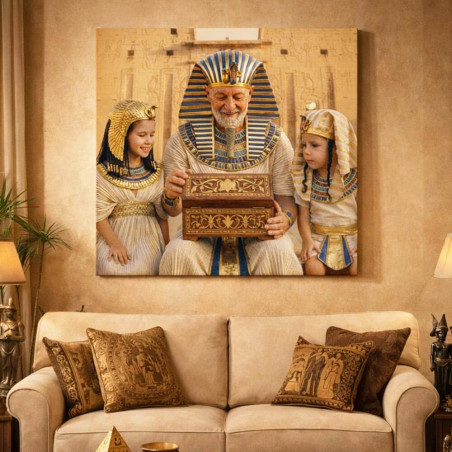 Tableau personnalisé photo style Pharaon