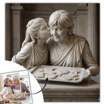 Tableau statue de marbre personnalisé
