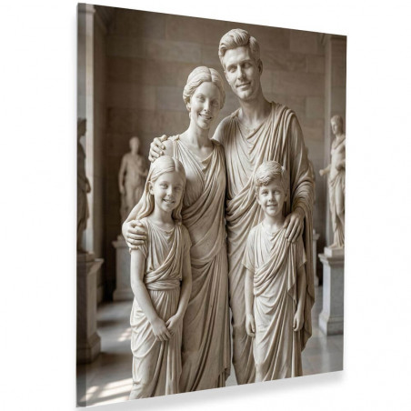 Portrait statue de marbre personnalisable