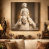Portrait tableau statue de marbre personnalisé