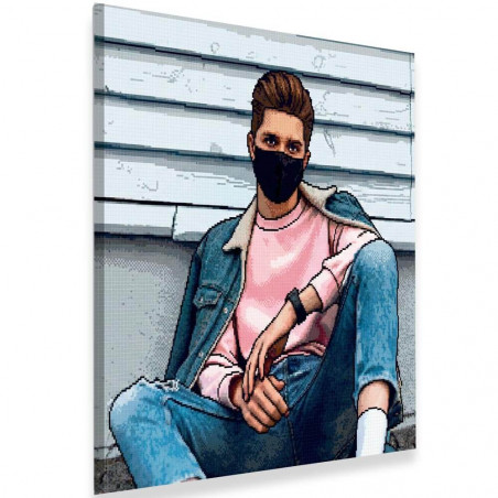 Tableau Pixel Art personnalisé photo