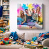 Tableau personnalisé explosion de couleurs