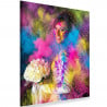 Tableau unique avec effet explosion de couleurs personnalisé