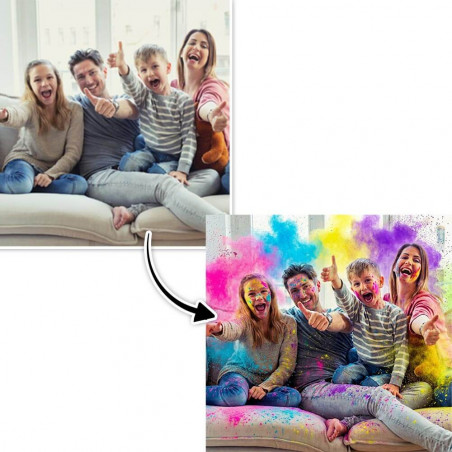 Tableau personnalisable explosion de couleurs
