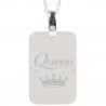 Pendentif rectangle argent personnalisé