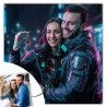 Portrait cyberpunk personnalisé