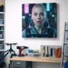 Tableau cyberpunk futuriste personnalisé