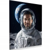 Tableau astronaute personnalisable avec une photo