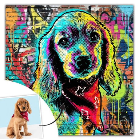 Tableau Street Art graffiti mural personnalisé