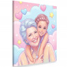 Tableau Kawaii pastel personnalisable