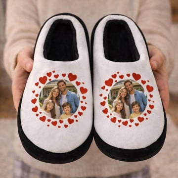 Chaussons personnalisables cœurs