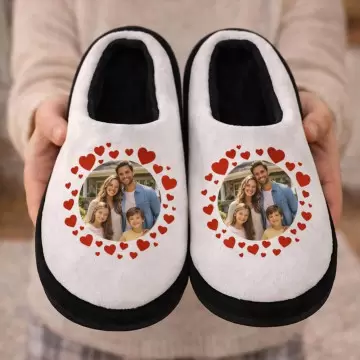 Chaussons personnalisables cœurs