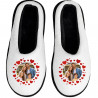 Chaussons imprimés photos cœurs