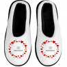 Chaussons cœurs imprimés