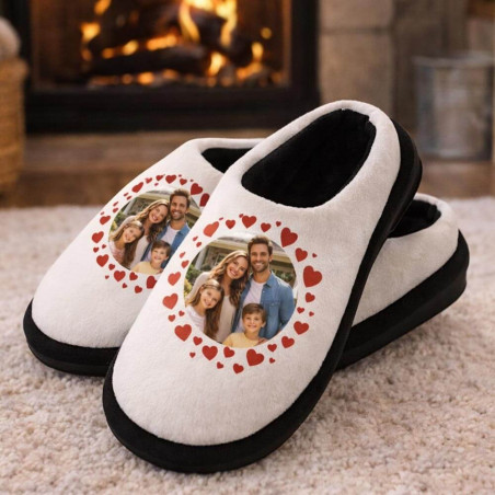 Chausson personnalisé cœur