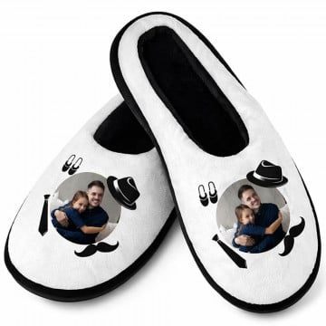Chaussons personnalisés photo homme | Design original