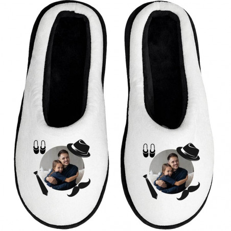 Chaussons personnalisés photos pour hommes