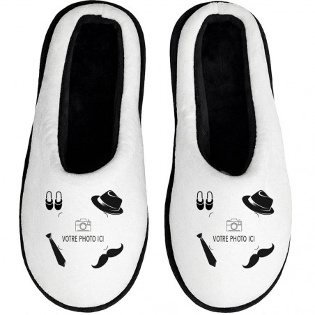 Chaussons personnalisés homme unique