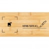 Zone de personnalisation cadeau en bois personnalisé - collection mots d’amour
