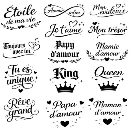 collection mots d’amour