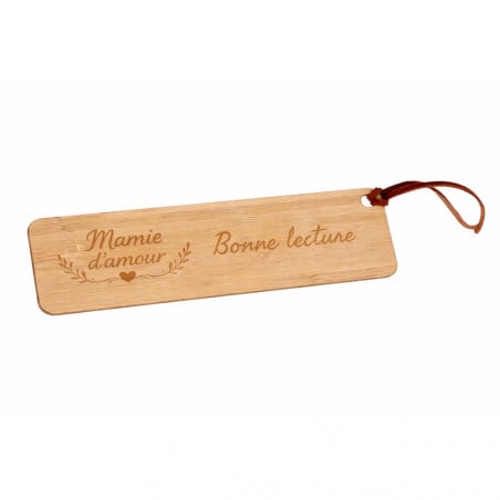 Marque page gravé mots d’amour
