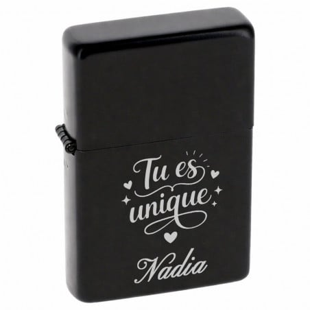 Briquet tempete gravé