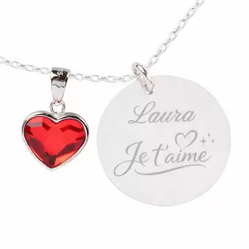 Collier Argent 925 Personnalisé | Collection Mots d’Amour