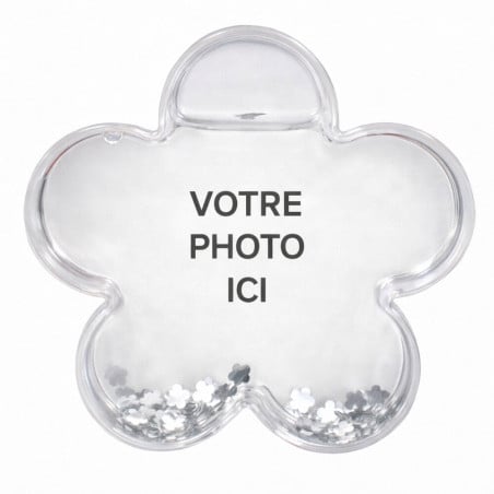 Boule à neige photo fleur à personnaliser