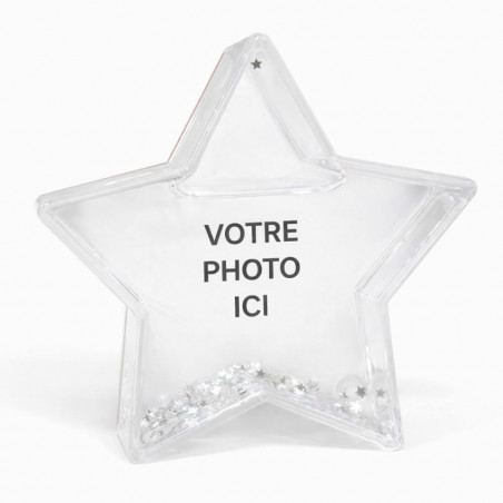 Boule à neige étoile à personnaliser