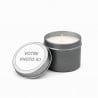 Bougie a personnaliser photo