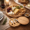 Set couteaux fromage gravé
