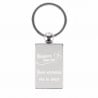 Porte-clé rectangle en métal personnalisé