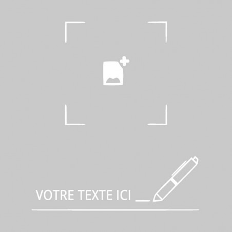 zone de personnalisation Cadeaux métallisés gravés